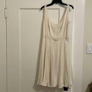 Ralph Lauren Polo white silk dress size 8 with matching belt